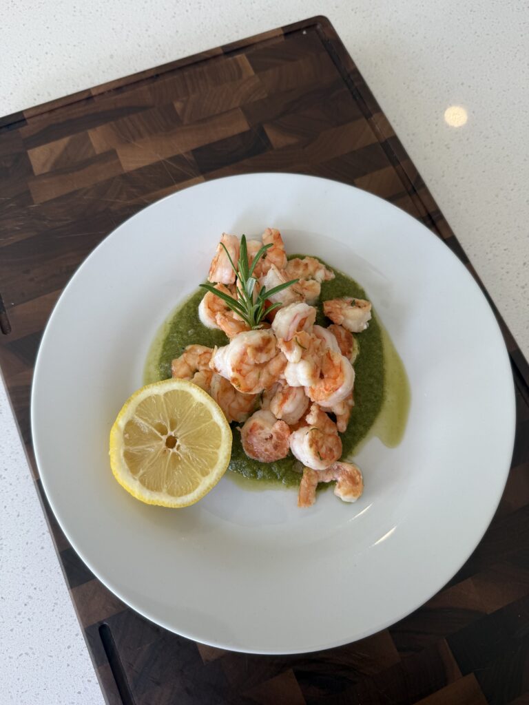 Crevettes salsa MAISON et facile aux piments